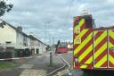 A fire brigade cordon is in place in Reede Road