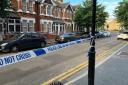 A police crime scene in East Ham