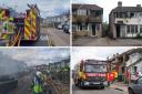 Around 100 firefighters attended the blaze