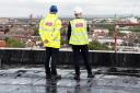 The very top of the new tower block