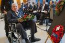 Jack Mann, 99, ex-SAS veteran, lays his wreath of remembrance