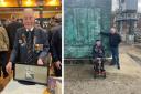 War hero John King was 'choked up' after receiving a surprise parade and party