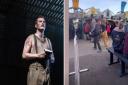 Max Bowden visited Norwich Market while touring with Birdsong