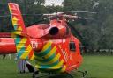 Air ambulance near Kennington Park