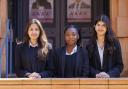 Left to right Tasneen Hossain, Feyisara Adeyemi and Harmanpreet Garcha, who have won their places through the Ivy League programme at Newham Collegiate Sixth Form (NCS)