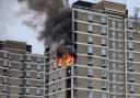 The fire in the block of flats in Plaistow