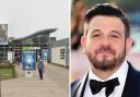 Former Man V Food star Adam Richman had thousands of dollars worth of equipment stolen at the London Gateway Services on the M1 in Barnet