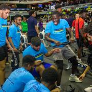 Action from the National Junior Indoor Rowing Championships