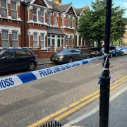 A police crime scene in East Ham