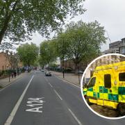 The collision happened in Barking Road, just before 9am today (September 12)