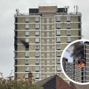 Ten fire engines and around 70 firefighters responded to a flat fire on Queens Road West in Plaistow