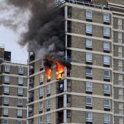 Ten fire engines and around 70 firefighters were dispatched to tackle the blaze, which had engulfed both the balcony and the interior of the flat on Road West this morning (October 21)