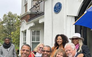 Smiles from Linda's family and friends at the plaque unveiling