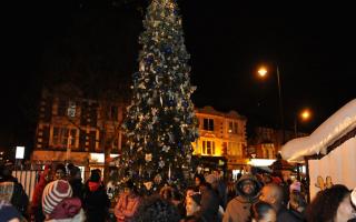 A previous year's Christmas lights switch-on event in East Ham