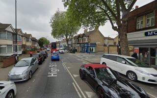 Police stopped a car at High Street South, East Ham