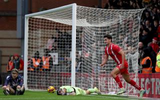 Sonny Perkins put Leyton Orient ahead against Blackpool in League One. Picture: TGS PHOTO