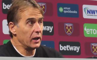 West Ham United boss Julen Lopetegui