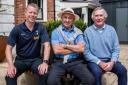 Spurs legends David Howells (left), Ossie Ardiles and Pat Jennings at hospice golf day fundraiser