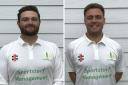 Travis Doyle and George Halls of High Roding Cricket Club. Picture: HIGH RODING CC