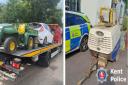 police seized suspected stolen vehicles in Dartford