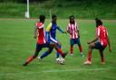 Athletic Newham and Clapton in action at the Newham Leisure Centre