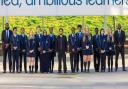 Careers manager Maruf Deen (centre) and careers and aspirations lead Ricardo Green (far right) with pupils from The Cumberland School who have earned scholarships.