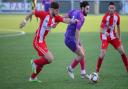 Clapton in FA Vase against Cobham at Aveley's Parkside Stadium