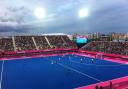 Hockey action from the London 2012 Olympics