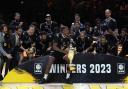 London Lions celebrate winnnig the BBL Cup last season