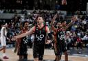 London Lions celebrate during their EuroCup match with Paris