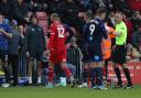 Leyton Orient's Brandon Cooper trudges off