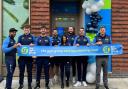 Staff members outside the Barking Road gym