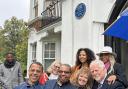 Smiles from Linda's family and friends at the plaque unveiling