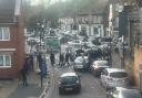 Picture from scene of Newham crash