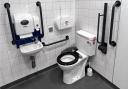 A toilet at Battersea station - currently, there are toilets at 145 TfL sites. The Mayor of London has announced a £3 million yearly investment in facilities