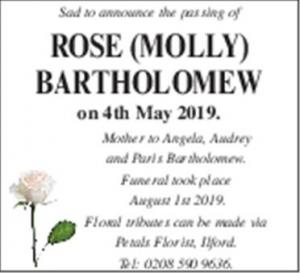 Rose (Molly) Bartholomew