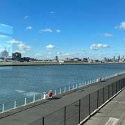 The International Air and Space Training Institute (IASTI) facility overlooks the runway at London City Airport.