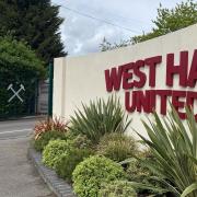 West Ham United's first team training ground is next to Queen’s Hospital, Romford