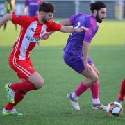 Clapton in FA Vase against Cobham at Aveley's Parkside Stadium