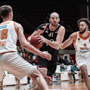 Kosta Koufos attacks for London Lions in their latest EuroCup win