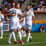 Joe Pigott celebrates scoring for Leyton Orient