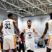 London Lions celebrate at Cheshire Phoenix