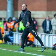 Leyton Orient boss Richie Wellens gestures on the touchline