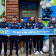 Staff members outside the Barking Road gym