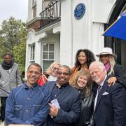 Smiles from Linda's family and friends at the plaque unveiling